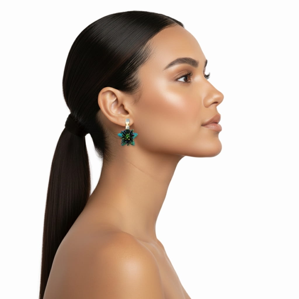 Aretes Estrella - Baño en Oro 24K