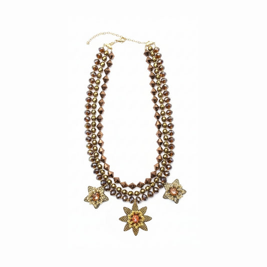 Collar Flor Marina - Baño en oro 24K